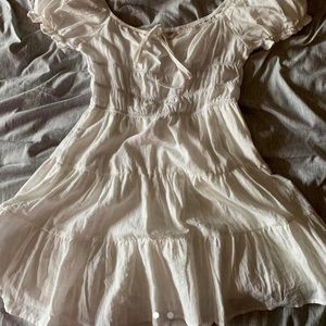 white pilgrim dress